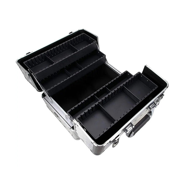 Mobileleb Train Cases Silver / Brand New Makeup Case Black Diamond Large Size L23 X W36 X H26Cm - 12051