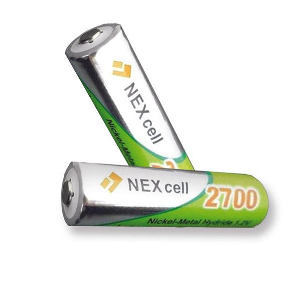 Nexcell Electronics Accessories Silver / Brand New Nexcell AA Rechargeable Battery 2700 mAh Pack of 2 - B43B