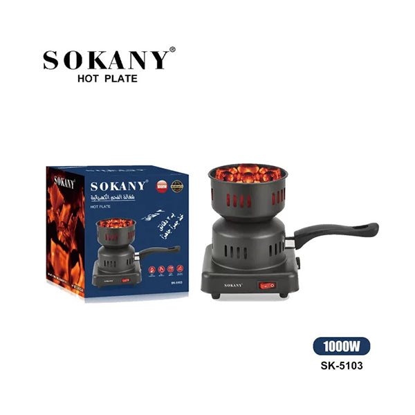 Sokany Kitchen & Dining Black / Brand New Sokany, Electric Charcoal Burner - SK-5103