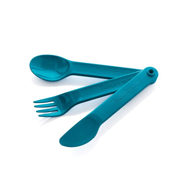 Tupperware Kitchen & Dining Blue / Brand New Tupperware, OTG Cutlery Set - 271406