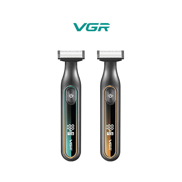 Vgr Personal Care VGR Digital Display Cordless Dual-Sided OneBlade Trimmer & Shaver 0.5-9mm Adjustable Comb for Complete Beard Styling & Body Hair Trimming 90 mins Runtime Fully Washable IPX5 Waterproof - V-360