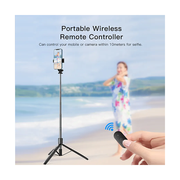 YESIDO SF13 2-in-1 Max 158cm Telescopic Wireless Bluetooth Selfie Stick  Tripod Stand Wholesale