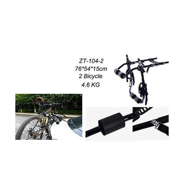 Zentorack Vehicle Parts & Accessories Black / Brand New Zentorack Bike Carrier Mount Bicycle Rack - 2 Bikes