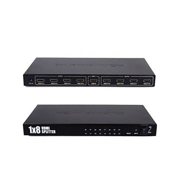 Hay-Tech Electronics Accessories Black / Brand New Hay-tech HDMI Splitter HDSP2 1×8 With Power
