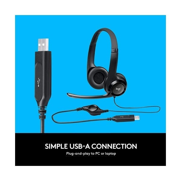 Logitech h390 wired online clearchat comfort usb headset