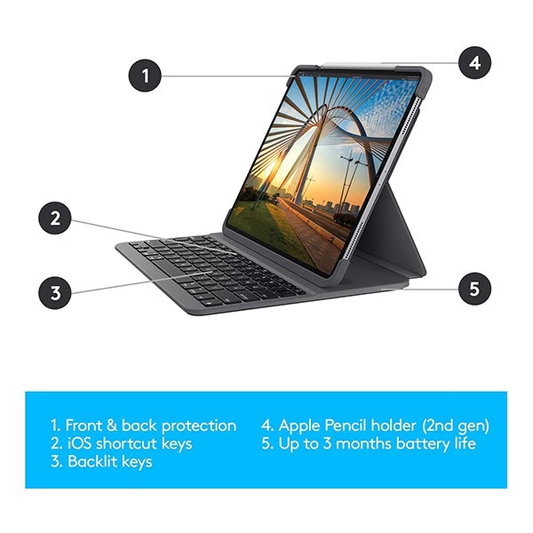 Logitech Slim Folio Apple Ipad Case And Keyboard Logitech SLIM