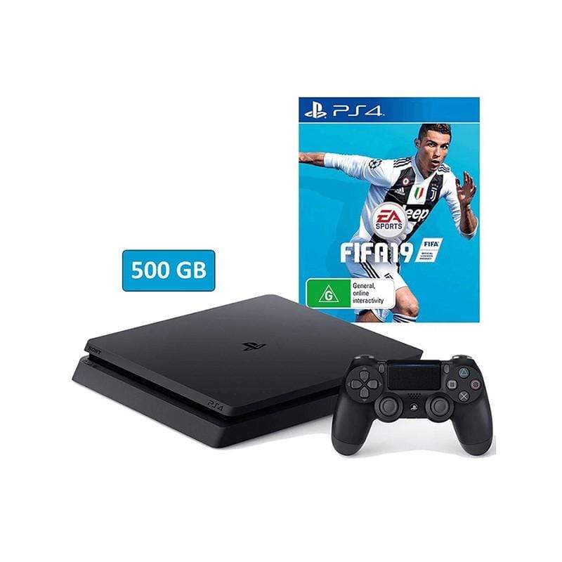 Sony PlayStation 4 500GB + FIFA 19 Arabic Edition Bundle - HDR - PSVR Ready