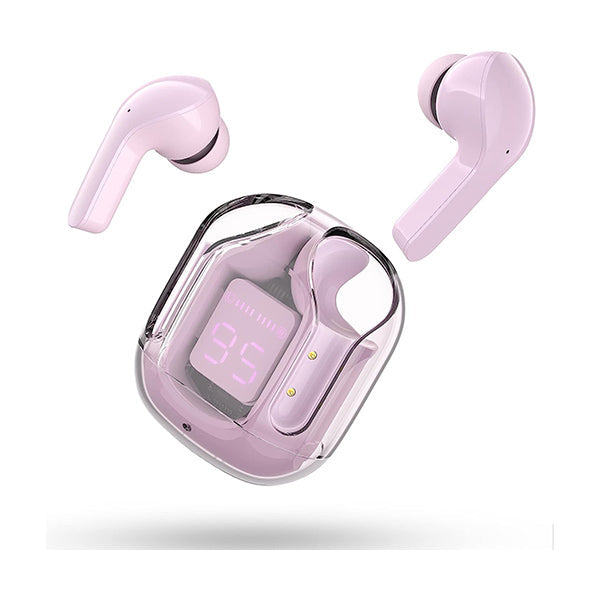 ACEFAST Headsets & Earphones Pink / Brand New ACEFAST Superior Clear Sound Wireless Earbuds, Bluetooth Headphones with ENC Noise Canceling Translucent Earphones, HiFi Dual Stereo Microphone Mini in-Ear Earbuds Touch Control with Charging Case and LED Digital Display