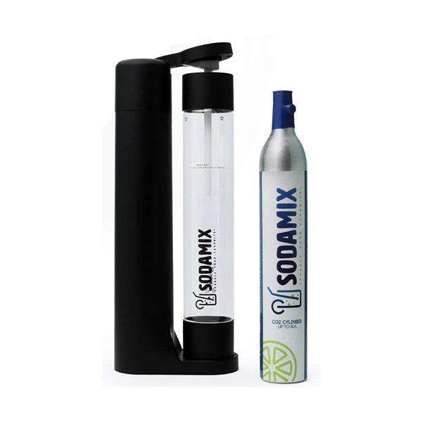 Admiral Kitchen & Dining Black / Brand New Soda Mix 60L co2 Cylinder, Makes up-to 60 Liters of Sparkling Beverages