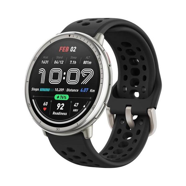 Amazfit Jewelry Black / Brand New Amazfit Active 2 Round Sport Smart Watch Fitness Tracker for Android and iPhone, 44mm, 10 Day Battery, Water Resistant, GPS Maps, Sleep Monitor, 160+ Workout Modes, 400 Face Styles, Silicone Strap, Free App