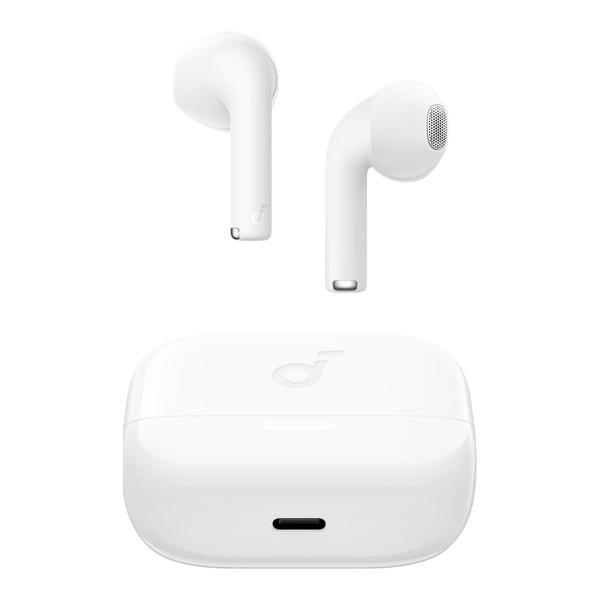 Anker Audio White / Brand New Soundcore K20i by Anker, Semi-in-Ear Earbuds, Bluetooth Wireless, 36H Playtime, Fast Charge, Clear Sound, Comfortable Fit, ENC 2-Mic Clear Calls, Custom EQ, IPX5, Bluetooth 5.3, App Control
