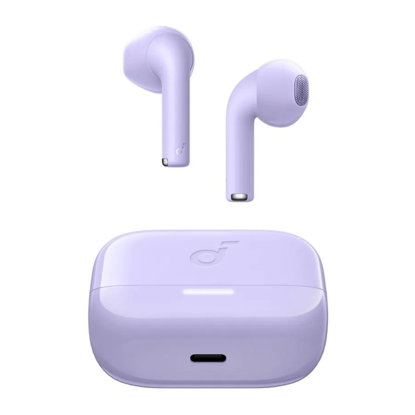 Anker Audio Purple / Brand New Soundcore K20i by Anker, Semi-in-Ear Earbuds, Bluetooth Wireless, 36H Playtime, Fast Charge, Clear Sound, Comfortable Fit, ENC 2-Mic Clear Calls, Custom EQ, IPX5, Bluetooth 5.3, App Control