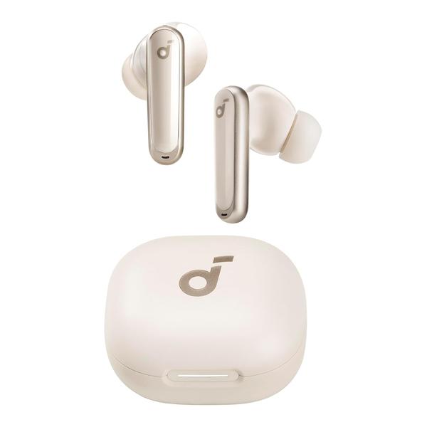 Anker Audio Oat White / Brand New Soundcore P40i by Anker, Noise Cancelling Wireless Earbuds, Adaptive Noise Cancelling to Environments, Heavy Bass, 60H Playtime, 2-in-1 Case and Phone Stand, IPX5, Wireless Charging, Bluetooth 5.3