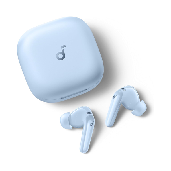 Anker Audio Blue / Brand New SoundCore R60i NC, 6-Mics, Real-Time (ANC) Adaptive Noise Cancelling, Hi-Res Sound, Wireless Bluetooth Earbuds, Translation Earbuds, 50H Playtime