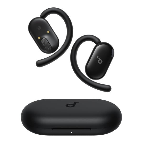 Anker Audio Black / Brand New Soundcore V20i by Anker Open-Ear Headphones, Adjustable Ear Hooks, Ultra-Comfort, Snug Fit, Powerful Sound, Clear Calls, IP55, 36H Playtime, Bluetooth 5.4 Wireless Earbuds, Multipoint Connection