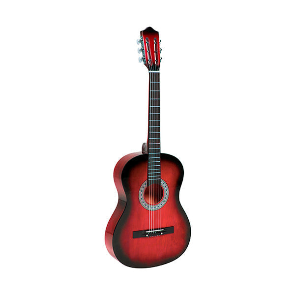 ARA Hobbies & Creative Arts Red / Brand New Ara Classic Guitar 36 Inches Steel Strings with Carry Bag - M420A
