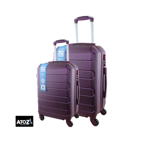 AtoZ Handbags & Wallets & Cases Wine / Brand New AtoZ Traveler, Luggage Set of 2 #869 With Matching Color Accessories