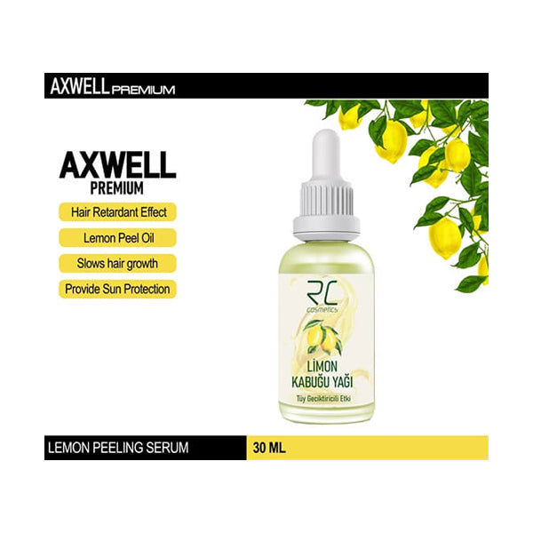 Axwell Premium Personal Care Brand New Axwell, Lemon Peel Oil Hair Retardant Effect Hair Reduction Serum - JT511