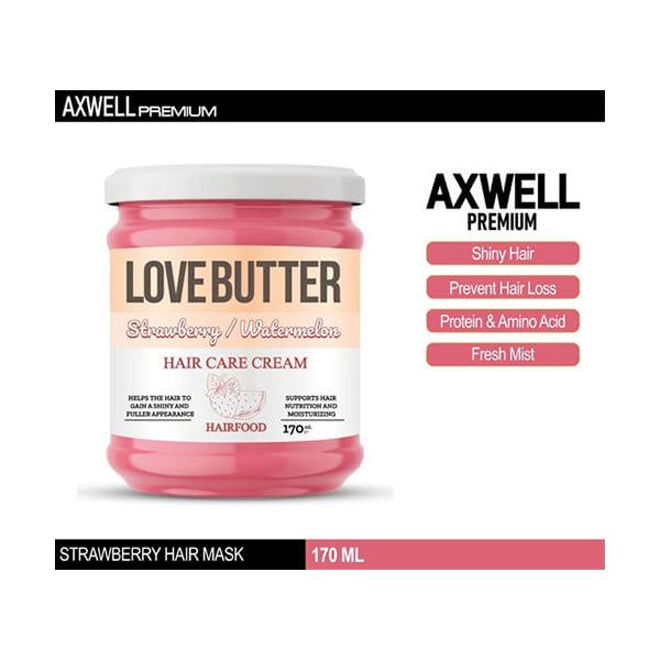 Axwell Premium Personal Care Brand New Axwell, Love Butter Strawberry and Watermelon Hair Food - JT518