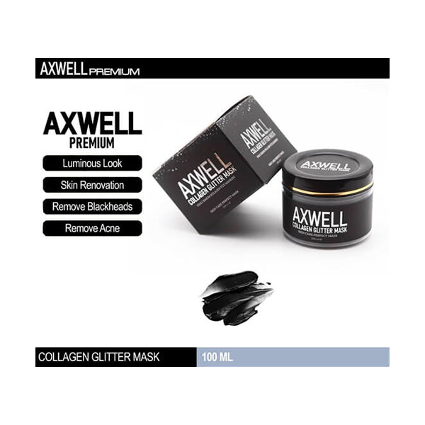 Axwell Premium Personal Care Brand New Axwell, Purifying Glitter Collagen Mask Acne, Blackhead - JT500