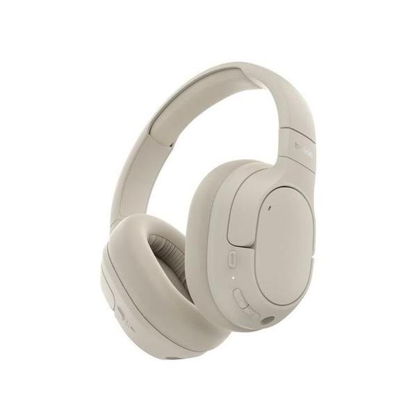 Belkin Audio Sand / Brand New Belkin, AUD008HQSA/BK SoundForm Isolate Noise Cancelling Over-Ear Headphones