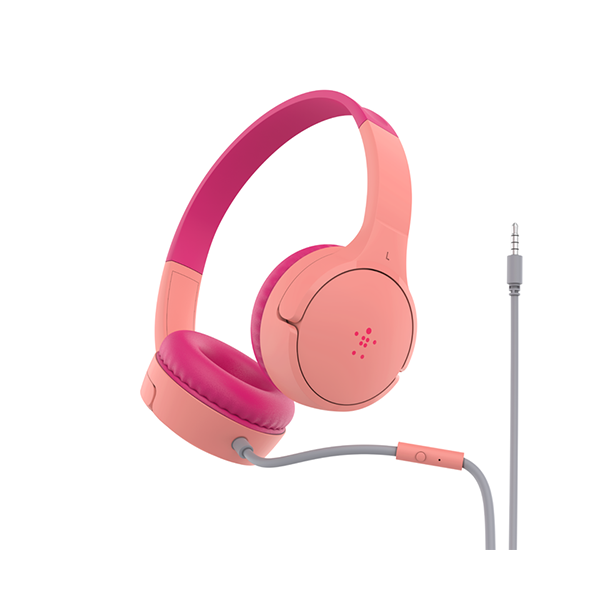 Belkin Audio Pink / Brand New Belkin, SoundForm Mini Wired On-Ear Headphones for Kids