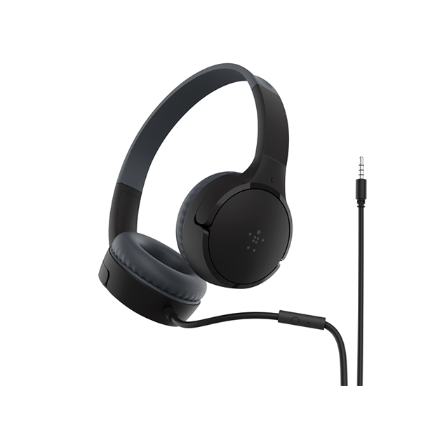 Belkin Audio Black / Brand New Belkin, SoundForm Mini Wired On-Ear Headphones for Kids