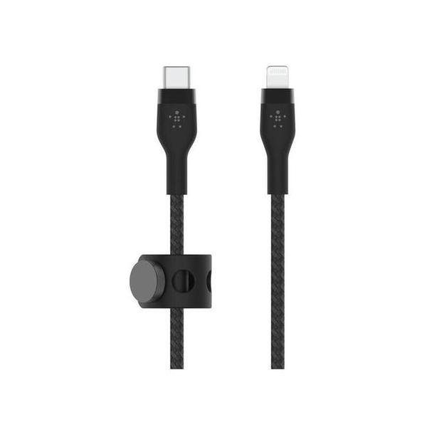Belkin Black / Brand New / 1 Year Belkin, CAA011BT1MBK/WH Boost charge Pro Flex USB-C Cable with Lightning Connector -1M