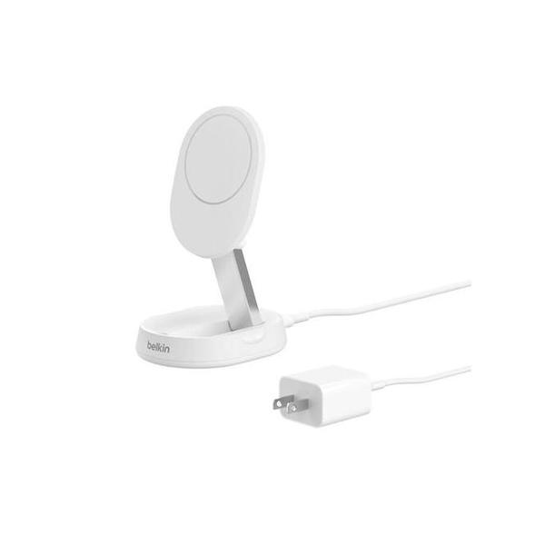 Belkin Communications White / Brand New / 1 Year Belkin, WIA008BTBK Convertible Magnetic Charging Stand 15W - MagSafe-Compatible Fast Qi2 Charger, iPhone Charger for Apple iPhone 16, 16 Plus, 16 Pro, 16 Pro Max, iPhone 15 & 14, Apple Airpods Pro, & More