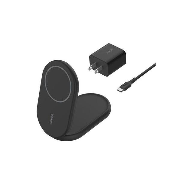 Belkin Communications Black / Brand New / 1 Year Belkin, WIB007VFBK BoostCharge Magnetic Foldable Wireless Charger with Qi2 15W