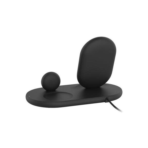 Belkin Communications Black / Brand New / 1 Year Belkin, WIZ001myBK/WH BoostCharge 3-in-1 Wireless Charger for Apple Devices