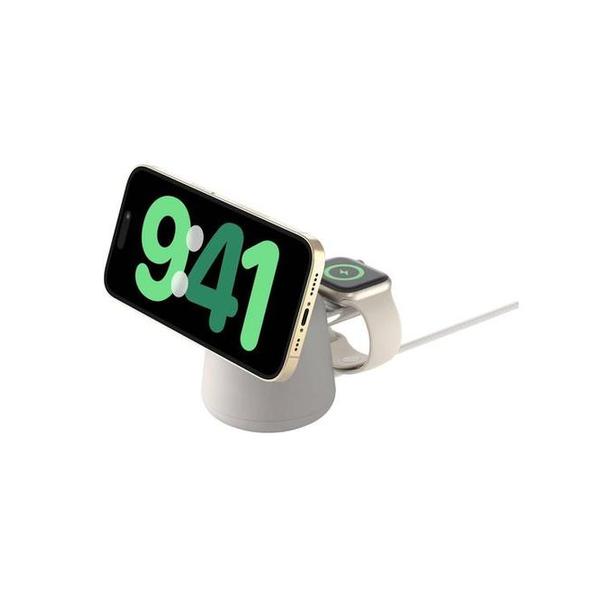 Belkin Communications White / Brand New / 1 Year Belkin, WIZ020VFH36/37 BoostCharge Pro 2-in-1 Wireless Charging Dock with MagSafe 15W