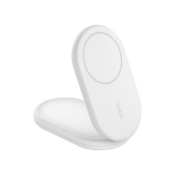 Belkin Communications White / Brand New / 1 Year Belkin, WIZ028VFBK/WH BoostCharge Pro 2-in-1 Magnetic Wireless Charging Stand with Qi2 15W