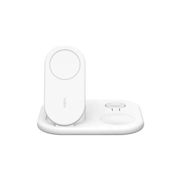 Belkin Communications White / Brand New / 1 Year Belkin, WIZ029VFBK/WH BoostCharge Pro 3-in-1 Magnetic Foldable Wireless Charging Stand with Qi2 15W