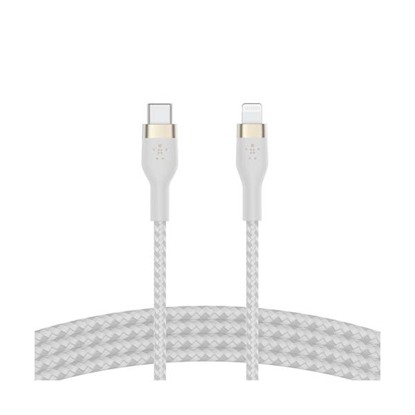 Belkin Electronics Accessories White / Brand New Belkin, BoostCharge Pro Flex USB-C Cable with Lightning Connector