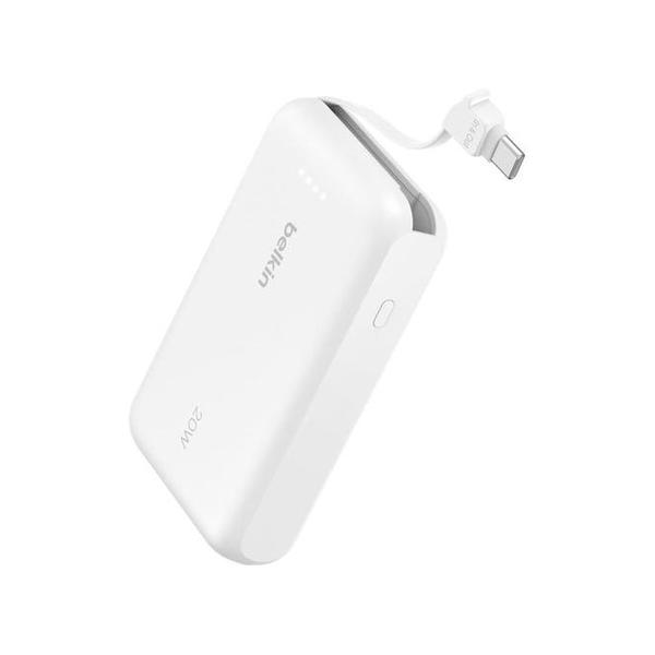 Belkin Electronics Accessories White / Brand New / 1 Year Belkin, BPB021HQBK BOOSTCHARGE 10K Power Bank with Integrated USB-C Cable