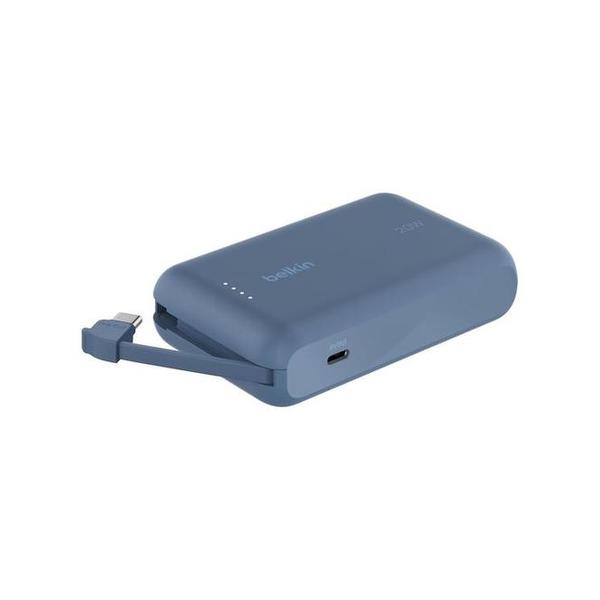 Belkin Electronics Accessories Blue / Brand New / 1 Year Belkin, BPB021HQBK BOOSTCHARGE 10K Power Bank with Integrated USB-C Cable
