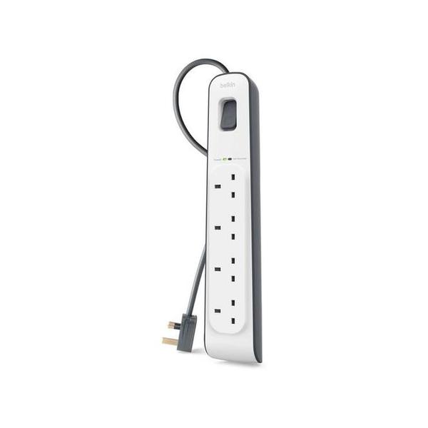 Belkin Electronics Accessories White / Brand New Belkin, BSV400af2M 4-Outlet Surge Protection Strip with 2M Power Cord
