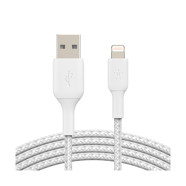 Belkin Electronics Accessories Black / Brand New Belkin, CAA002BT2MWH, BoostCharge Braided Lightning to USB-A Cable, 1m / 3.3ft