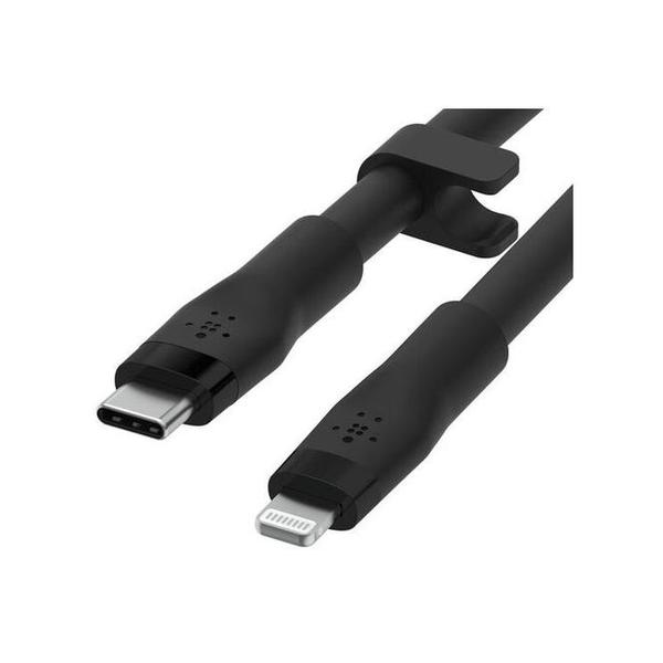 Belkin Electronics Accessories Black / Brand New / 1 Year Belkin, CAA009BT3MWH/BK Boost Charge Flex USB-C/Lightning cable 3M