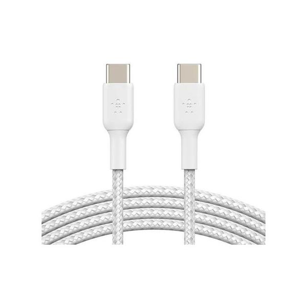 Belkin Electronics Accessories White / Brand New / 1 Year Belkin, CAB009BT3MBK/WH Boost Charge Flex USB-C to USB-C Cable 60W, 3M