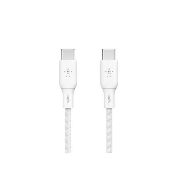 Belkin Electronics Accessories White / Brand New / 1 Year Belkin, CAB014BT2MBK BoostCharge USB-C to USB-C Braided Cable 2m