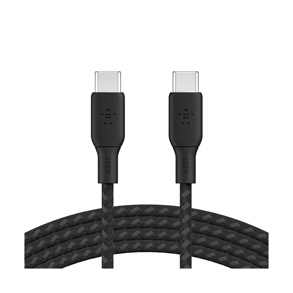 Belkin Electronics Accessories Black / Brand New Belkin, CAB014BT3MBK, BoostCharge USB-C to USB-C Cable, 100W