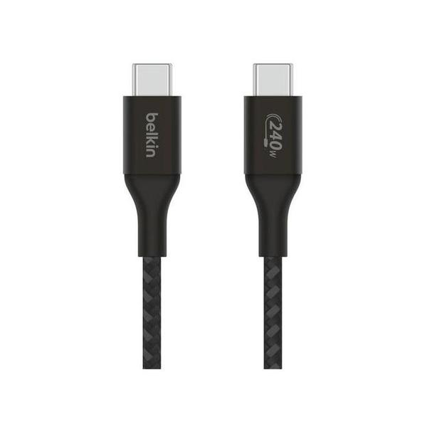 Belkin Electronics Accessories Black / Brand New / 1 Year Belkin, CAB015BT1MBK BoostCharge USB-C to USB-C Braided Cable 240W 1m