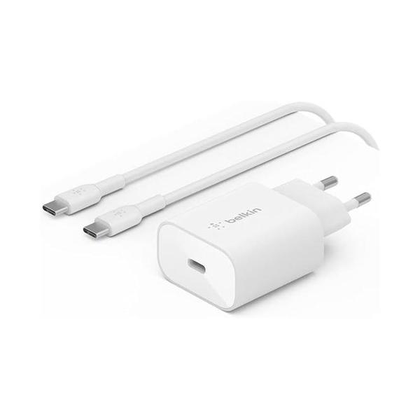 Belkin Electronics Accessories White / Brand New / 1 Year Belkin, WCA004vf1MWH-B6 Boost Charge USB-C PD 3.0 PPS Wall Charger 25W + USB-C Cable