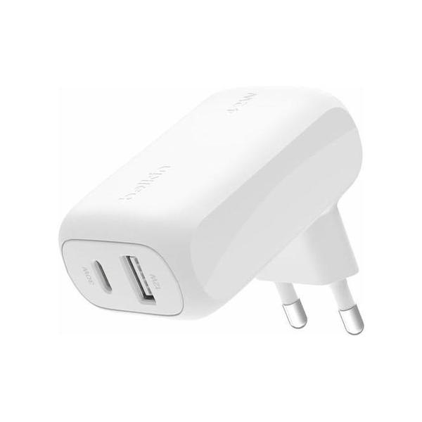 Belkin Electronics Accessories White / Brand New / 1 Year Belkin, WCB009VFWH BoostCharge Dual Wall Charger 42W