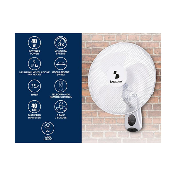 Beper, Wall Fan With Remote Control, P206VEN600 Price in Lebanon ...