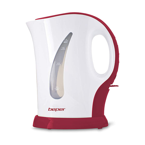 Beper Kitchen & Dining Red / Brand New / 1 Year Beper, Electric Kettle (Light Red And White), 90.350H