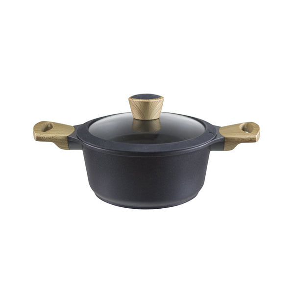 Beper Kitchen & Dining Black / Brand New / 1 Year Beper, Sauce Pan With Lid 20Cm, PE.125