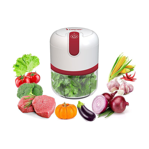 Beper Kitchen & Dining White / Brand New / 1 Year Beper, USB Rechargeable Food Chopper, P102ROB050
